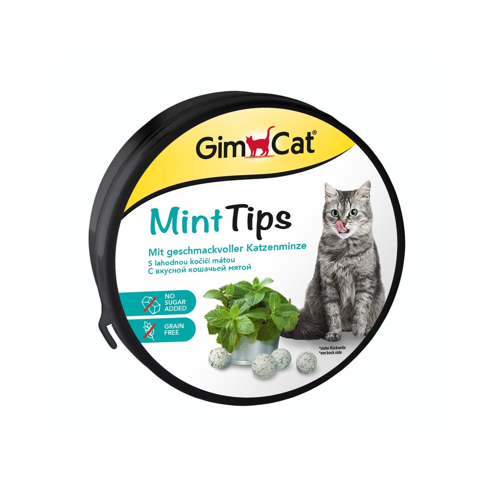 ПР0055492 Витамины для кошек МинтТипс с мятой 200г GIMCAT 