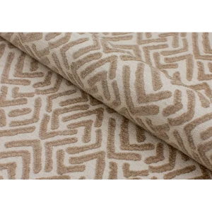 Ткань 1 п/м Шенилл Viola Зигзаг 140 см цвет бежевый