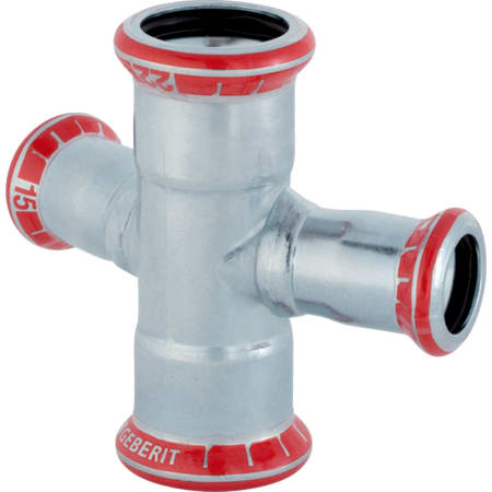 21406 Крестовина двухплоскостная редукционная Geberit Mapress из углеродистой стали 30° Geberit 