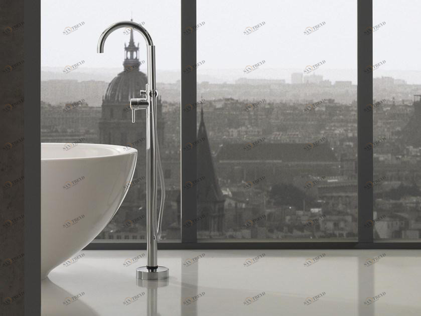 GRAFF Смеситель для ванны напольный с ручным душем Immersion sun-id-1387069