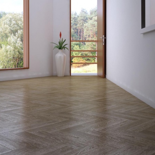 Паркет Ёлка Marco Ferutti Hermitage Грей Дуб Любая на выбор с брашью (Текстурированная) 610х122 мм 2600700113 - Вид №4