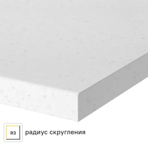 Столешница Арктик 240x60x2 см искусственный камень цвет белый 83729627 STLM-2062244