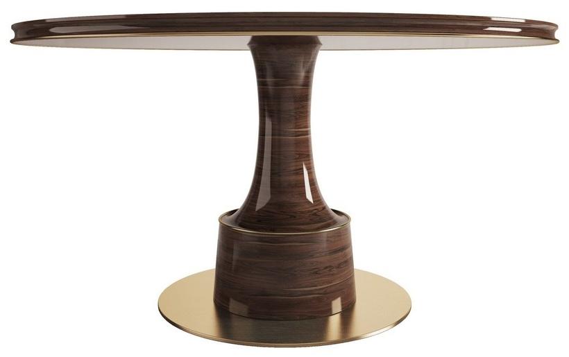 Porustudio Круглый обеденный стол из фанерованной древесины sun-id-1496714 - Вид №3