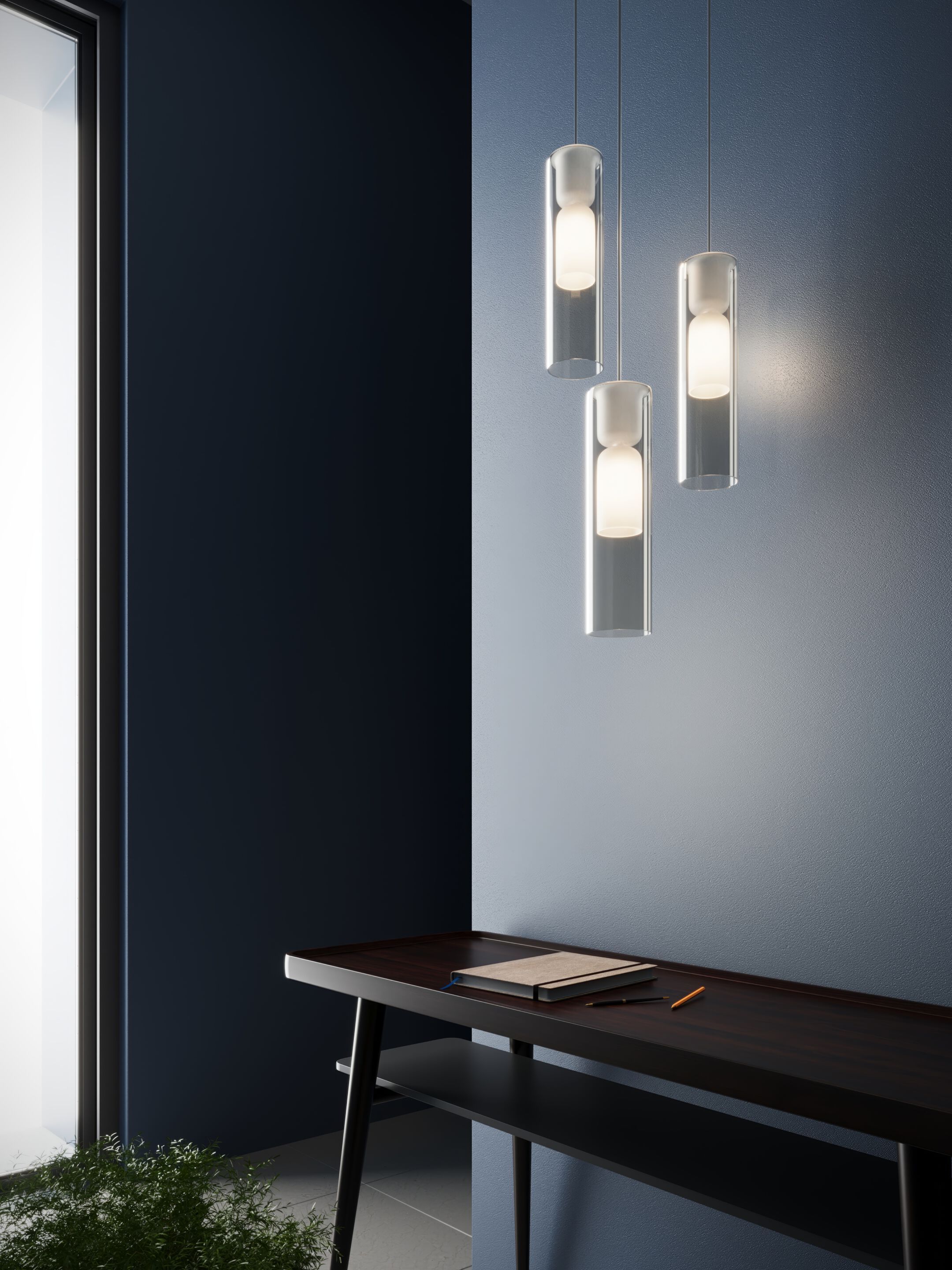 Металлический подвесной светильник из боросиликатного стекла Cangini & Tucci ARCH-00032944 - Вид №4