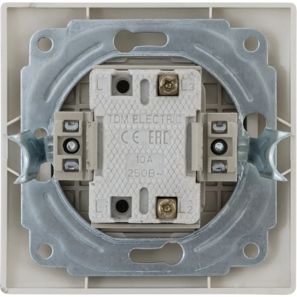 Кнопка звонка TDM ELECTRIC с подсветкой в бежевом корпусе 85591347 Таймыр STLM-0064432 - Вид №2