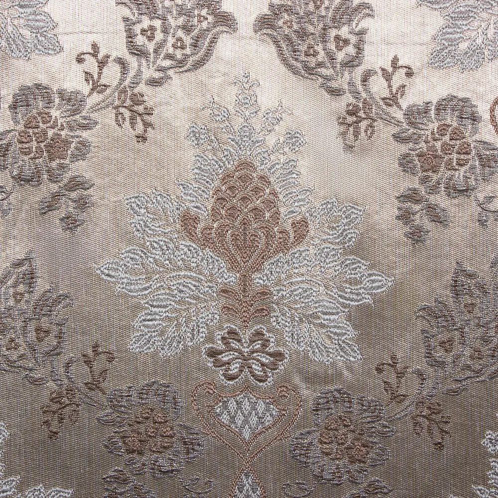 Штора на ленте «Помпей» 160х260 см жаккард цвет коричневый ТОРГОВЫЙ ДОМ ТЕКСТИЛЬ STLM-2084510 - Вид №1