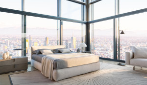 Двуспальная кровать для хранения