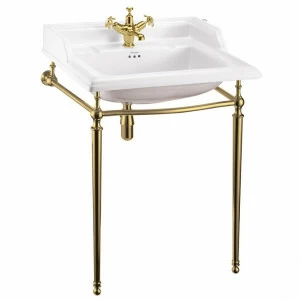 B15 1TH, T49A GOL Напольная раковина стоящая овальная Burlington Gold