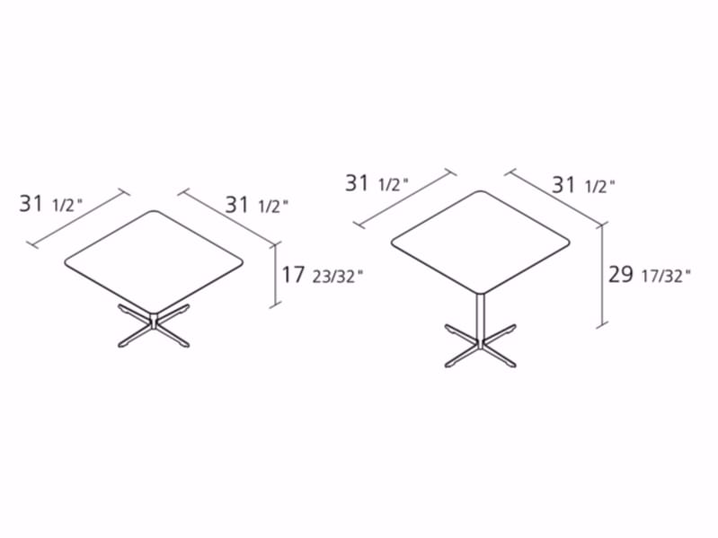 Квадратный журнальный столик Alias Cross Table ARCH-00114188 - Вид №1