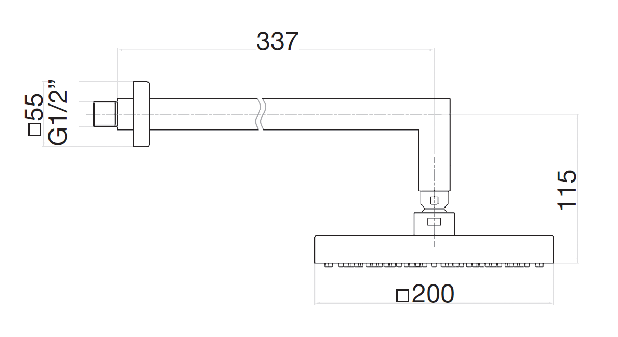 AC0840015 Верхний душ , хром Webert #VALUE!  - Вид №1
