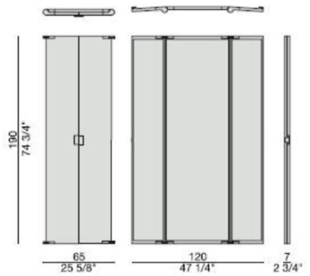 Porada Зеркало настенное прямоугольное в ореховой раме Iron sun-id-1354849 - Вид №3
