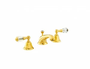 038601.D00.50 Раковина с тремя отверстиями и кристаллами Swarovski Яркий хром