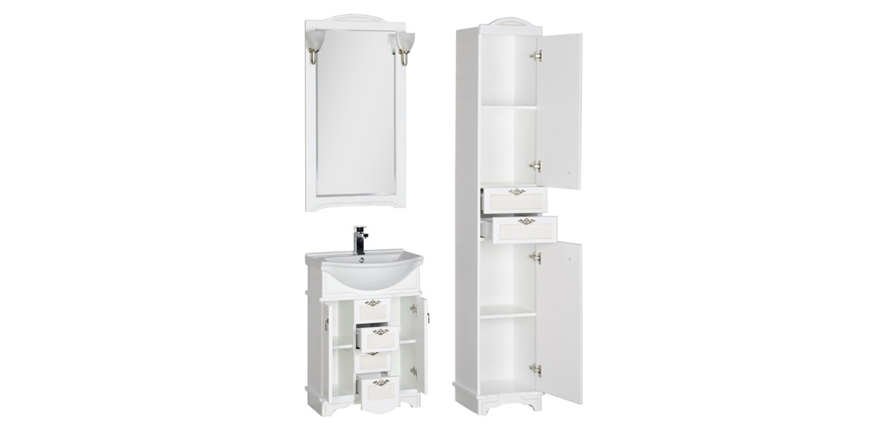 Комплект мебели Aquanet Луис 65 белый 00171817 - Вид №2