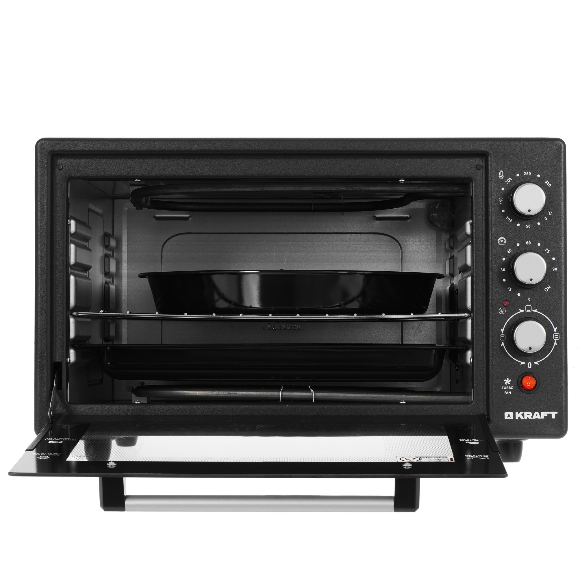 8189988 Мини-печь Kraft KF-MO 4506 BL черный STDN-0030798 - Вид №5