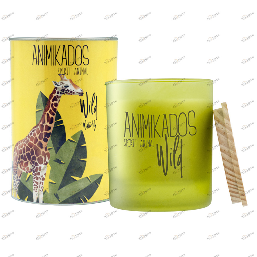 Свеча ароматическая "Водная Лилия" Wild Giraffe AMBIENTAIR  00-3881017 Желтый 