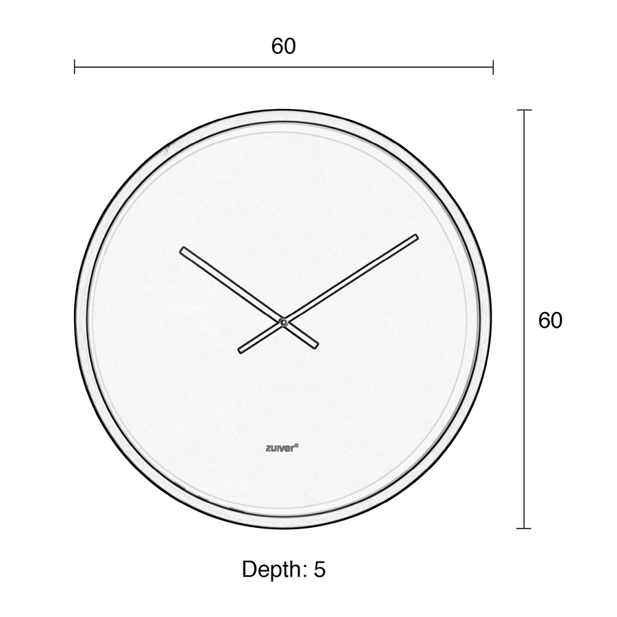 Часы Time Bandit черные/латунь Zuiver 8500044 - Вид №3