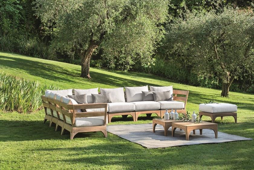 Ethimo Прямоугольный столик для сада из тика Village Vitr0100 - Вид №3