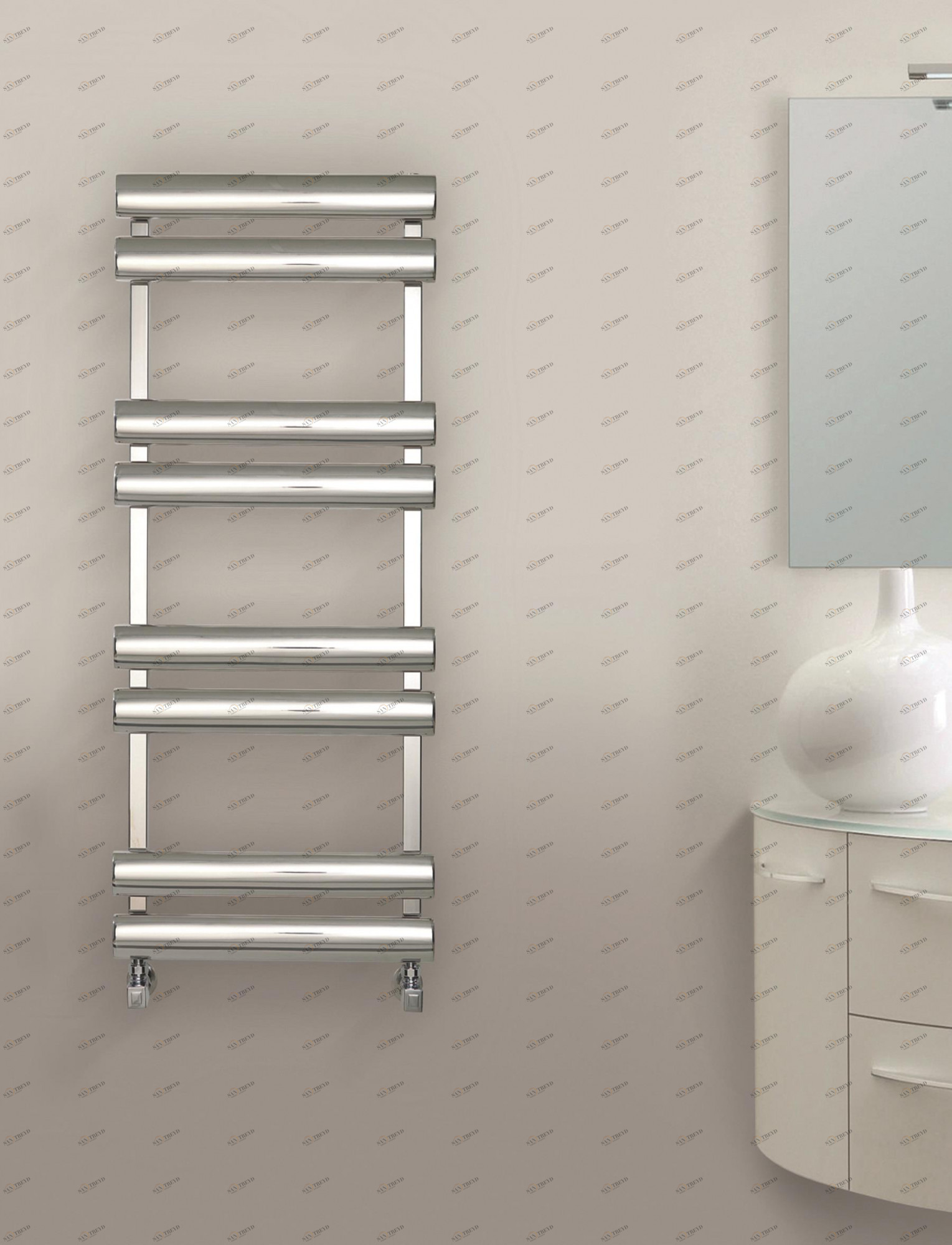 Полотенцесушитель Hammam URANUS Stainless steel  комбинированный; электрический или водяной Сталь 