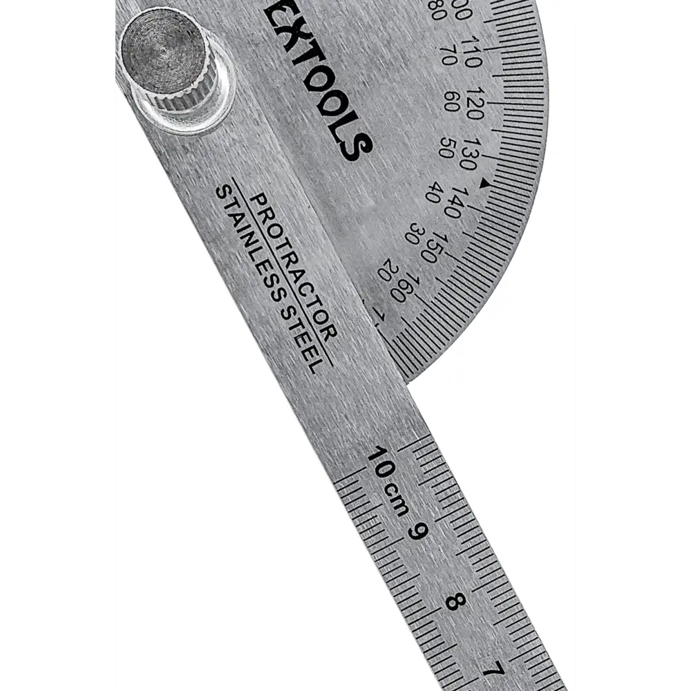 Линейка измерительная стальная с транспортиром Vertextools 3040-90-150 150 мм STLM-2070016 - Вид №2