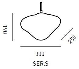 ELOA Подвесной светильник с прямым светом ручной работы из дутого стекла Planetoide Ser.s - Вид №2