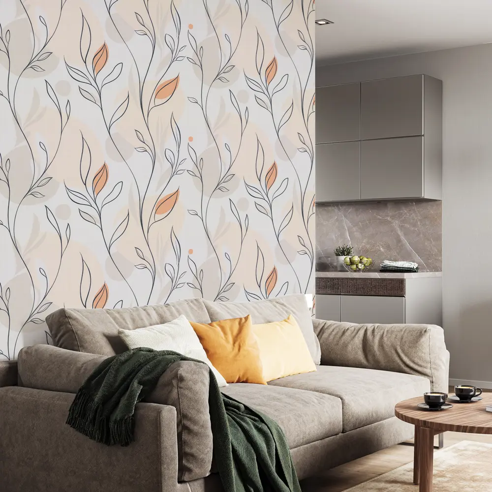 Обои флизелиновые Palitra Life Air 2 бежевые PL72613-25 89448186 STLM-2105541 - Вид №5