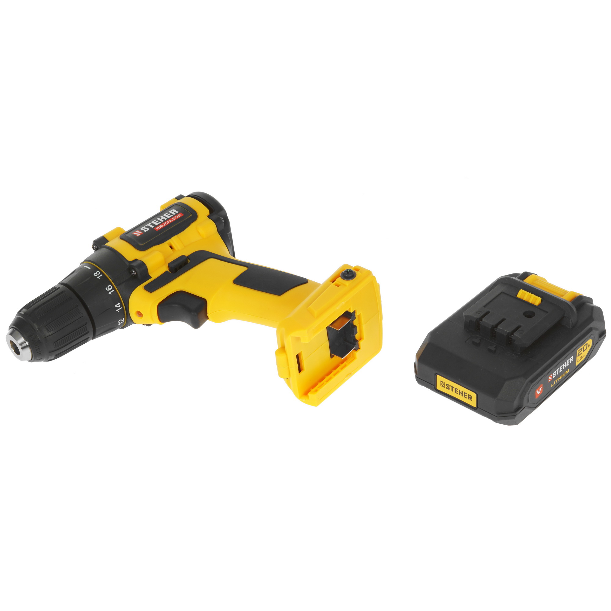 Дрель-шуруповерт STEHER CDB-200-2 5370927 STDN-0101423 - Вид №5