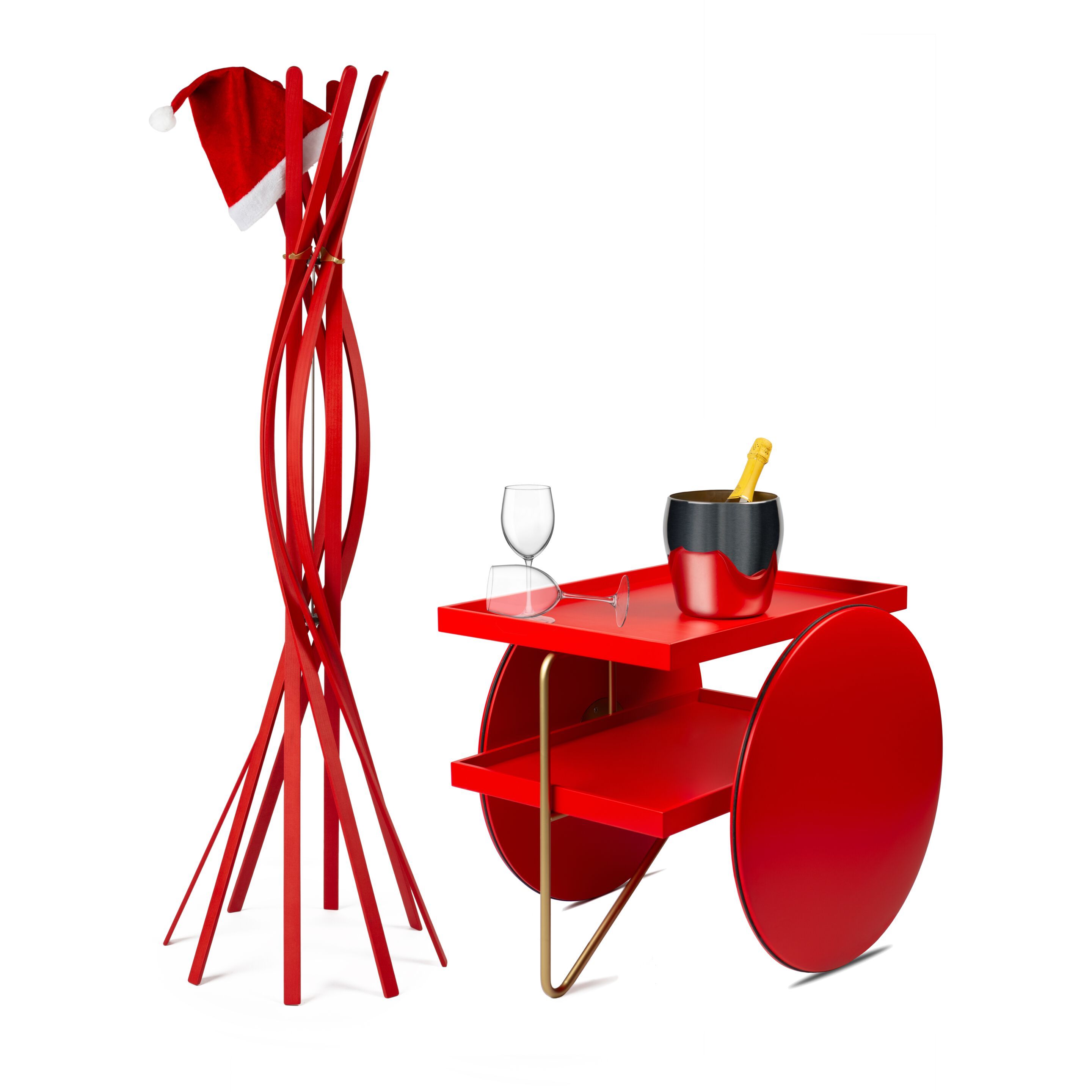 Деревянная барная тележка Casamania & Horm Колесница ARCH-00029225 - Вид №2