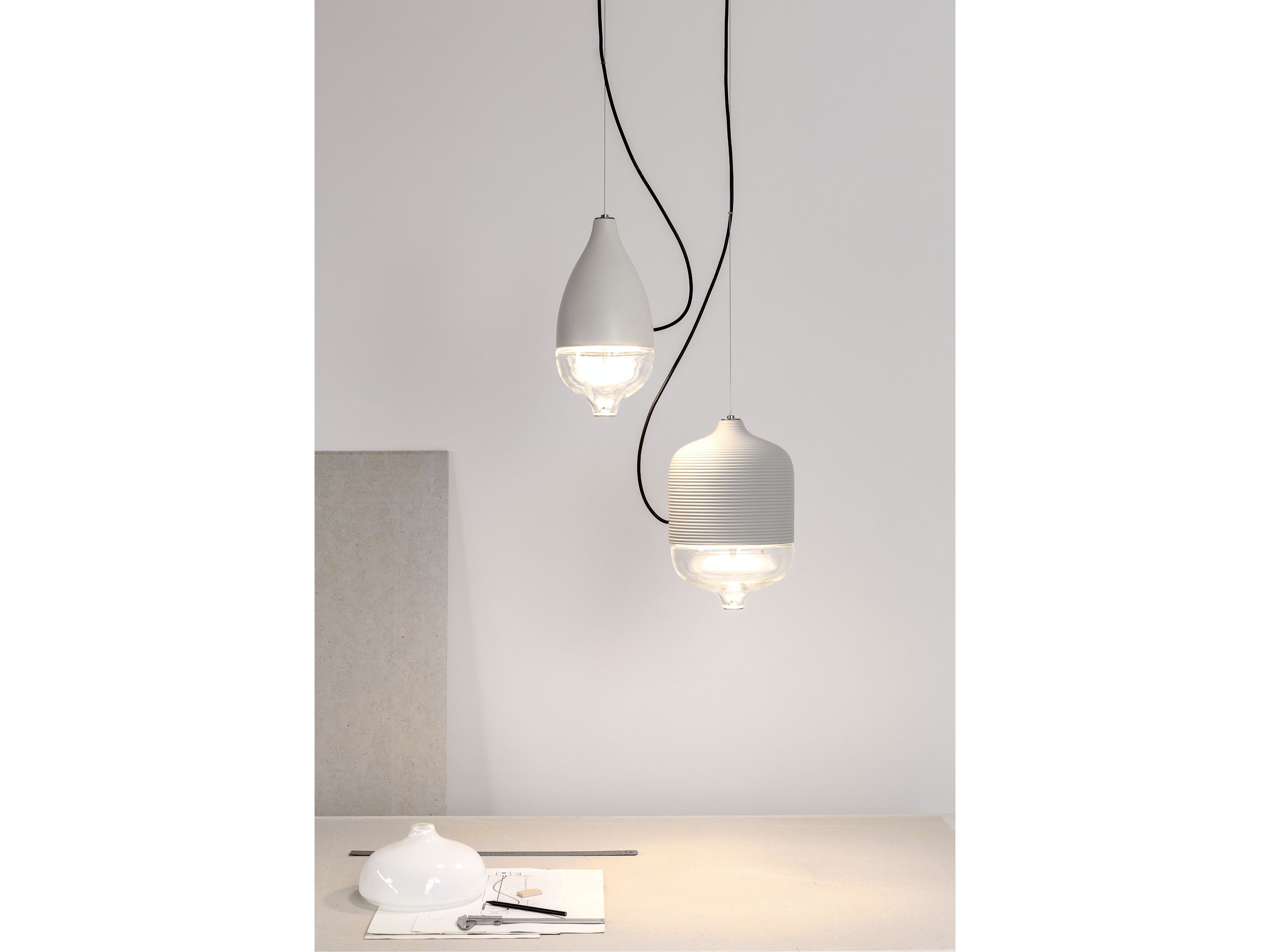 Керамический и стеклянный светодиодный подвесной светильник Hind Rabii T-Cotta ARCH-00006258 - Вид №2