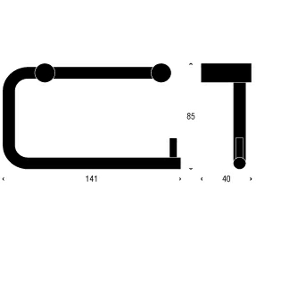 FROST Держатель туалетной бумаги 5 » полированный Нержавеющая сталь Полированный O1101  - Вид №1