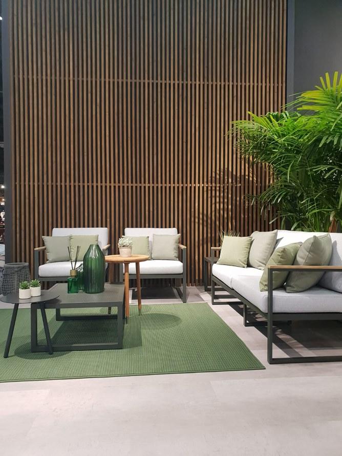 Atmosphera 2-местный садовый диван из алюминия и ткани Qubik Qu.dv - Вид №5