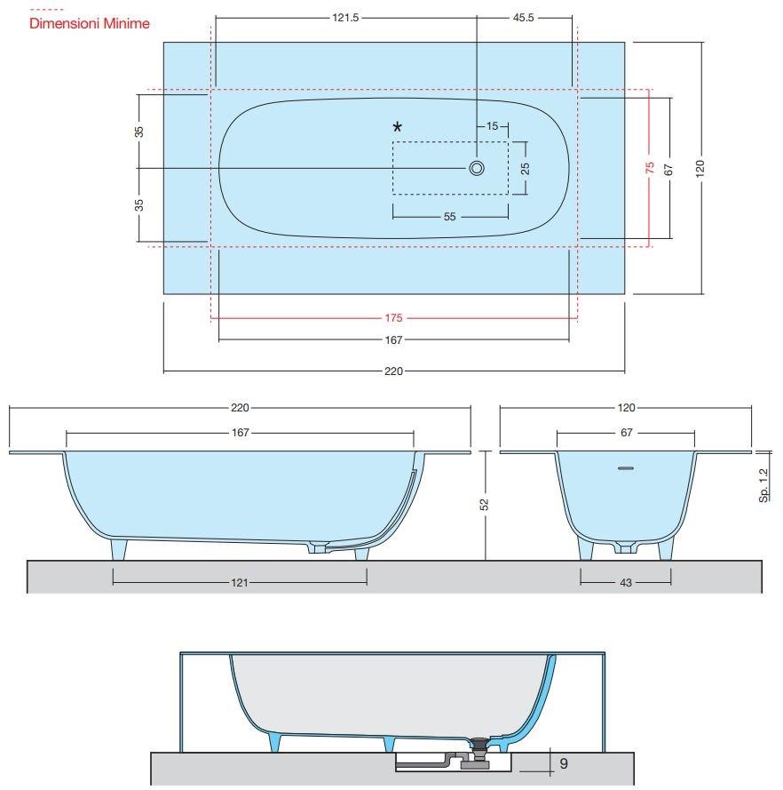 DISENIA Панельная ванна Oval sun-id-1448528 - Вид №3