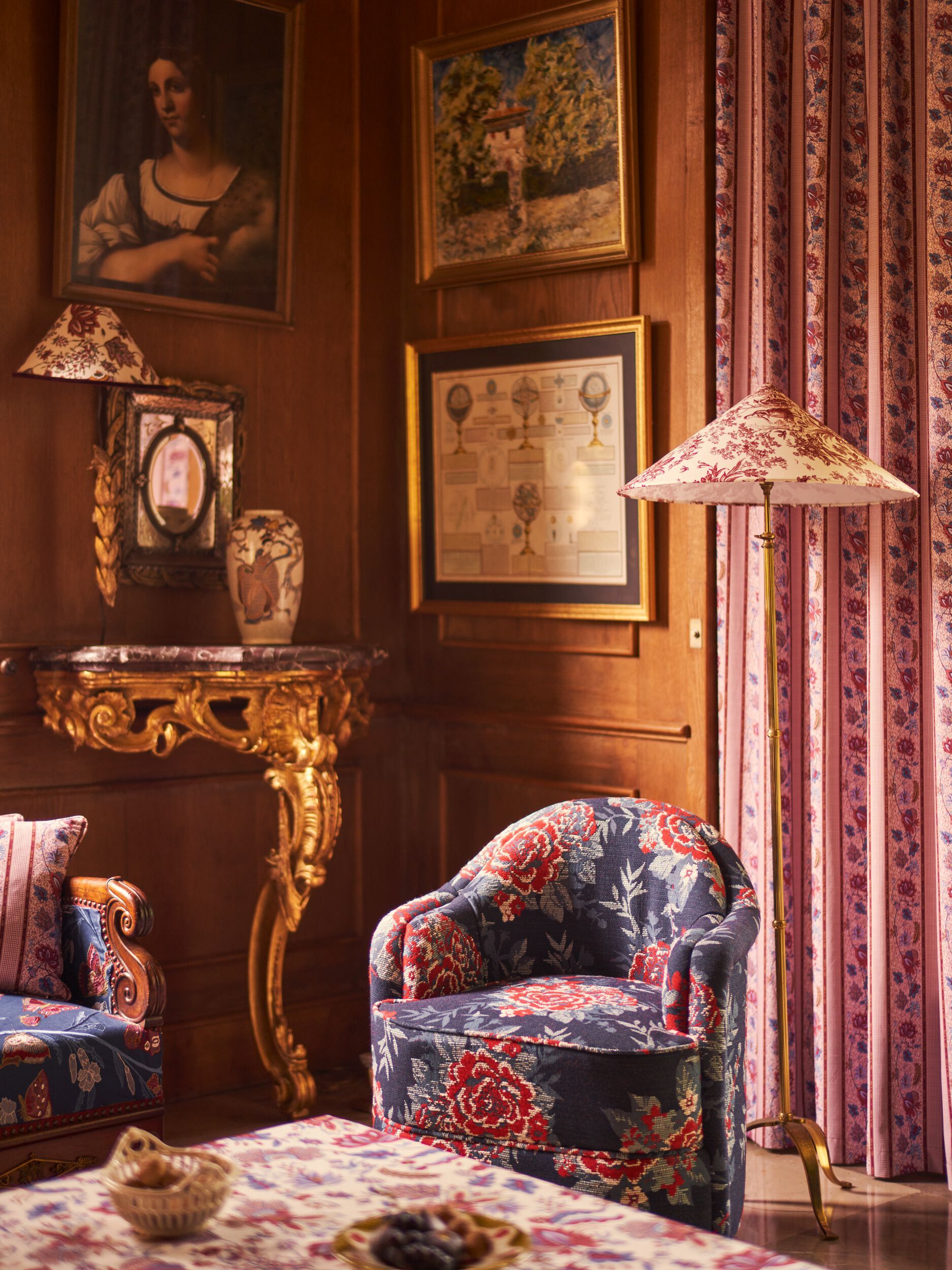 Хлопчатобумажная ткань с цветочным рисунком LELIEVRE Quenin-Belle Époque ARCH-00020380 - Вид №6