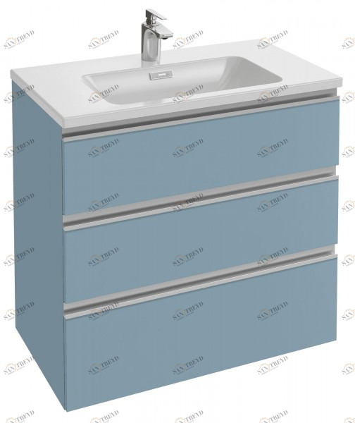 EB2048-RA-N18 Мебель под раковину-столешницу 80 см, 3 выдвижных ящика, встроенные ручки Jacobdelafon VOX Santreyd