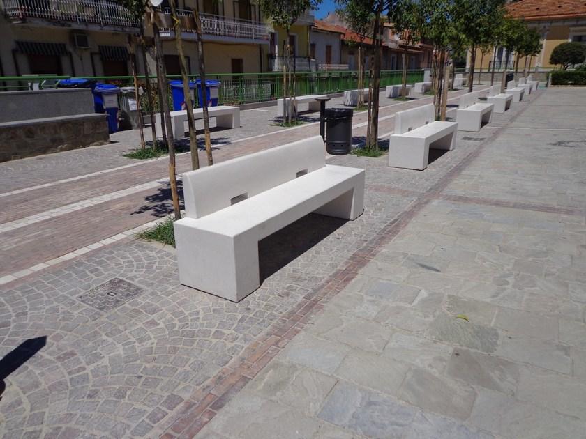 Manufatti Viscio Скамья из композитного материала в современном стиле со спинкой  Cc 25  - Вид №2