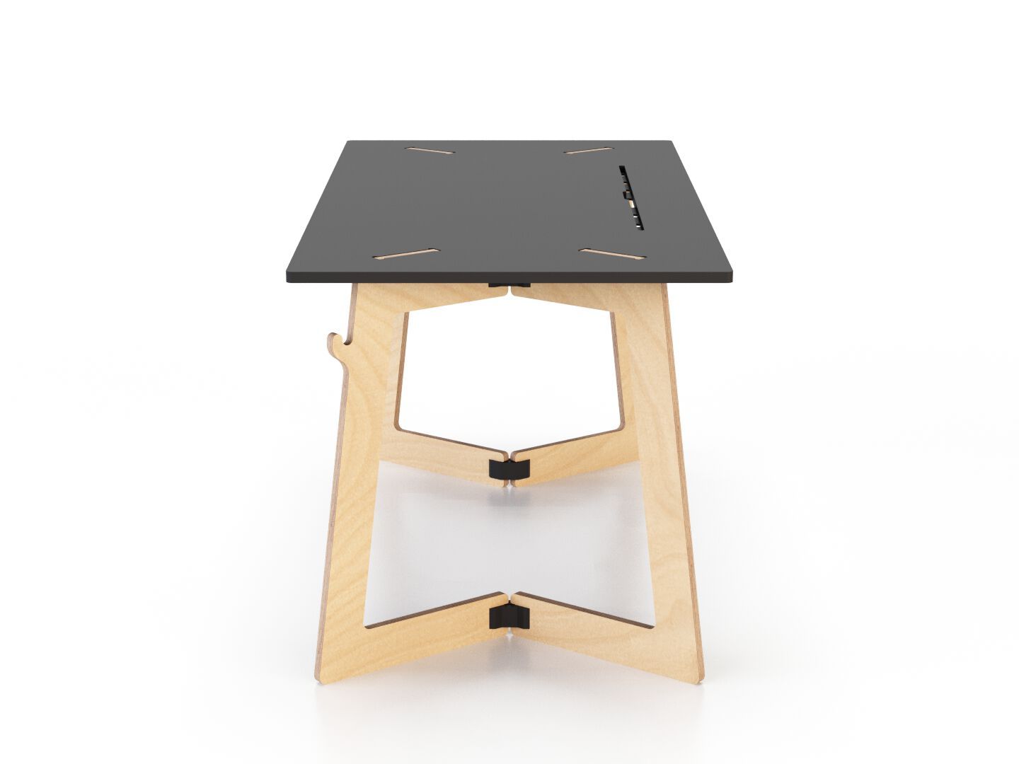 Прямоугольный рабочий стол с системой люверсов Esposit Karya ARCH-00087249 - Вид №1