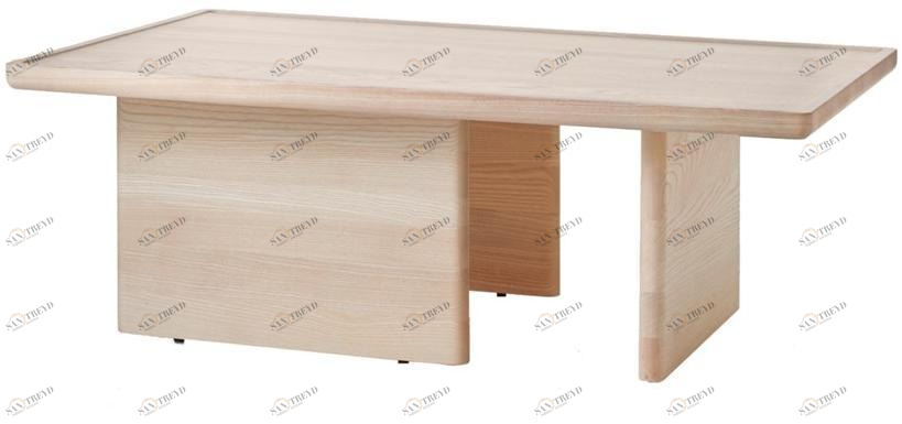 BassamFellows Прямоугольный сервисный столик из массива дерева Asymmetric Cb-632t/-648t/-664t