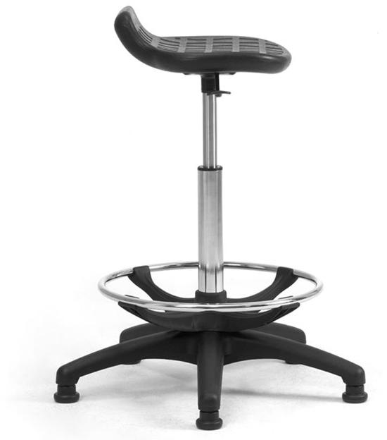 Leyform Регулируемый по высоте офисный стул из полиуретана с подставкой для ног  0800pu  - Вид №2