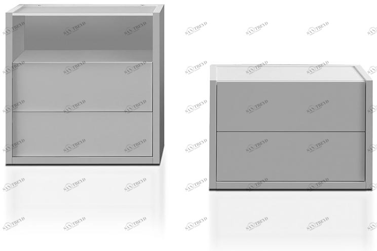 ESTEL GROUP Лаковая прикроватная тумба с ящиками Eureka sun-id-1505753