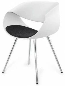 ZÜCO Пластиковый стул и алюминиевые ножки со встроенной подушкой Little perillo Pt 542