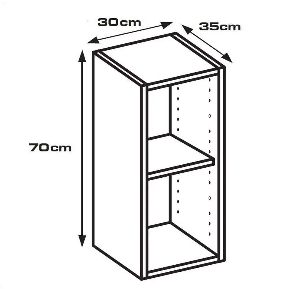 Каркас навесной 30x70x35 см, ЛДСП, цвет белый 13252047 STLM-2121904 DELINIA  - Вид №6