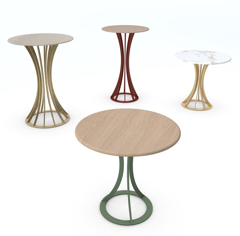 Vela Arredamenti Высокий обеденный стол из стали sun-id-1380969 - Вид №3