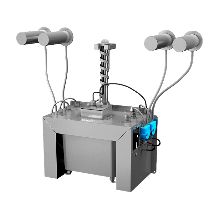85834 Комплект 4 шт. автоматических нержавеющих настенных дозаторов мыла, центральный 6 л бачок для мыла, 230 В SANELA 