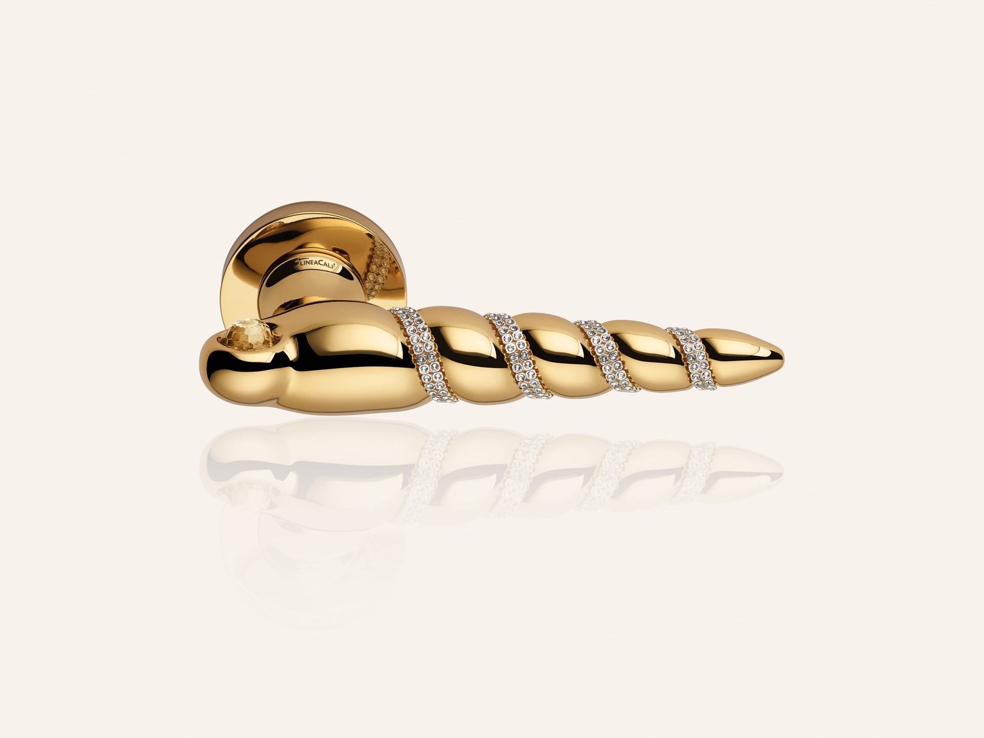 Хромированная латунная ручка с кристаллами Swarovski® на розетке с насадкой LINEA CALI' Shell Mesh ARCH-00107538 - Вид №6