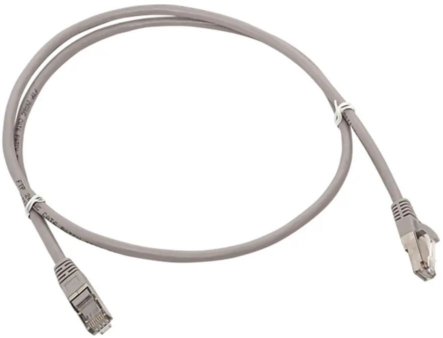 91652253 Патч-корд Ekf Teracom Pro Cat.5E экранированный FTP оболочка LSZH цвет серый 2 м STLM-1104401