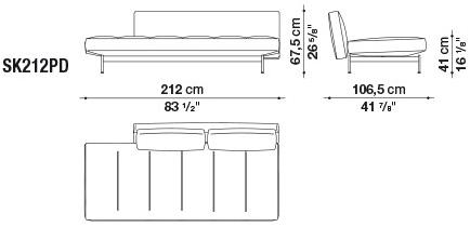 B&B Italia 4-х местный кожаный диван Saké sun-id-1457556 - Вид №15