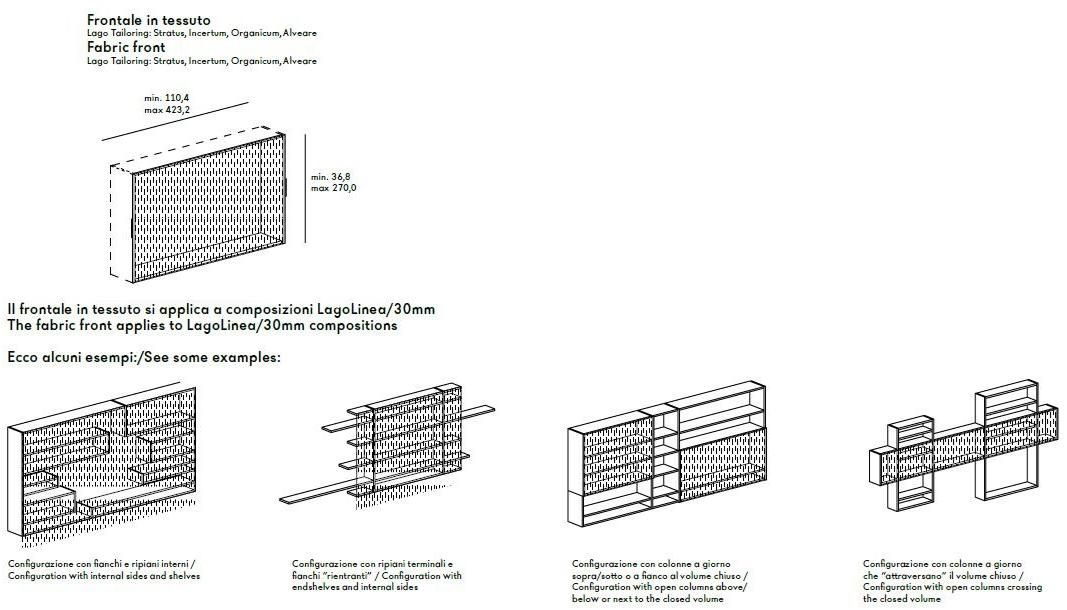 Lago Оборудованная стена с тканевой дверью Et voilà sun-id-1477845 - Вид №7