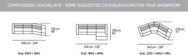 NICOLINE Диван из ткани с полкой для журналов sun-id-1492253 - Вид №8