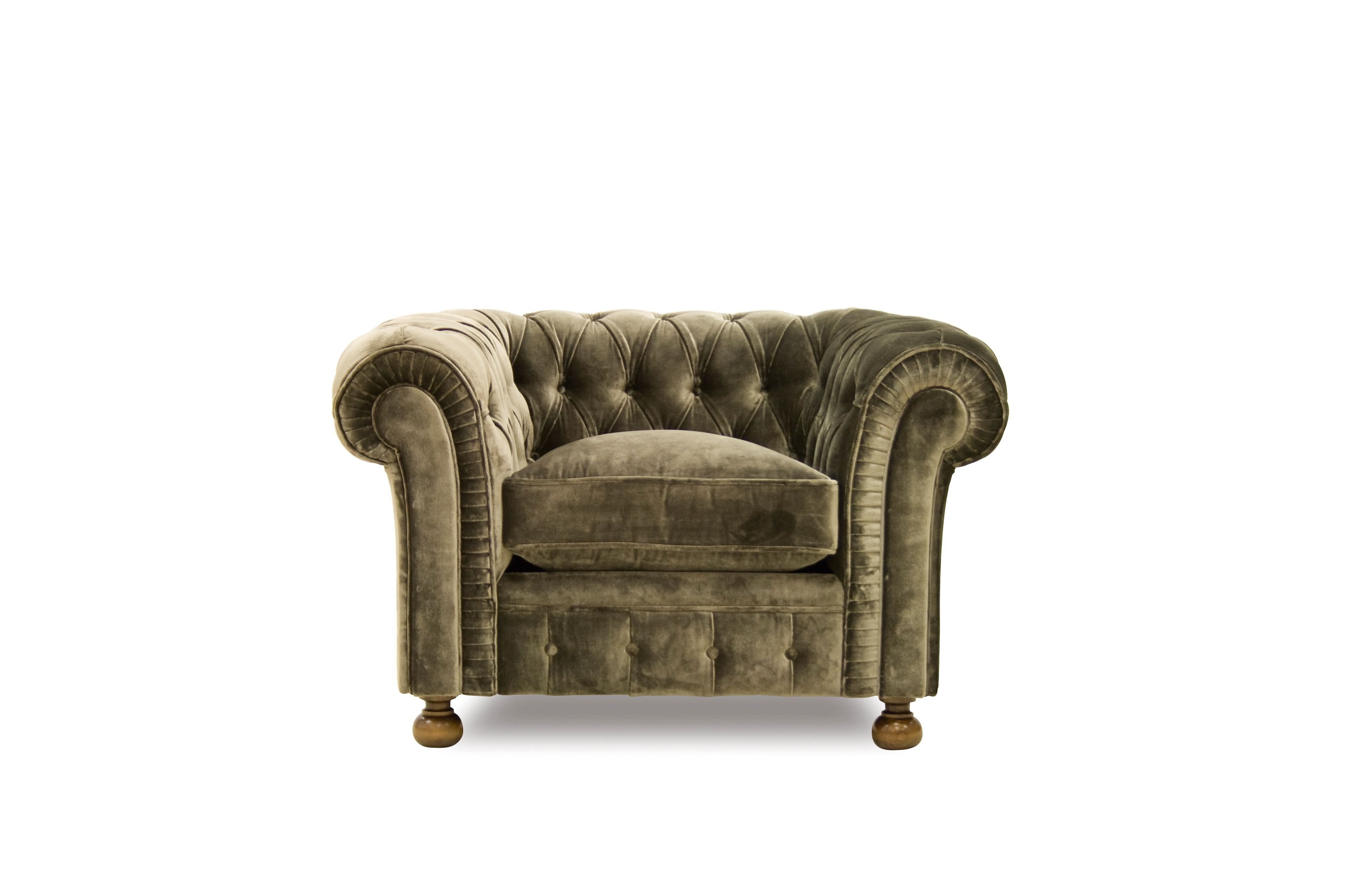 2-местный бархатный диван capitonné CREARTE COLLECTIONS Chesterfield Classic Origins ARCH-00036895 - Вид №13