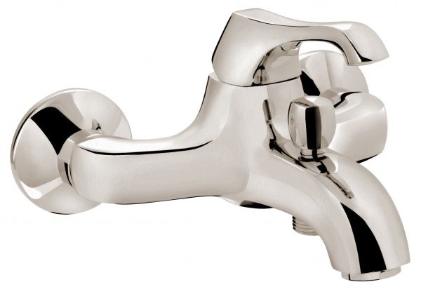76001NS Смеситель Ares для ванной, цвет зачищенный никель EMMEVI