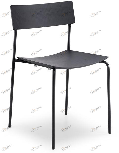 Midj Штабелируемый стул из дерева и стали Mito sun-id-1492170